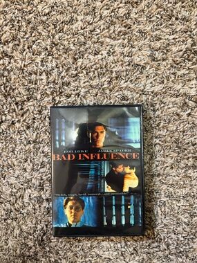 Bad Influence DVD Movie - Black with Blue and Orange Cover